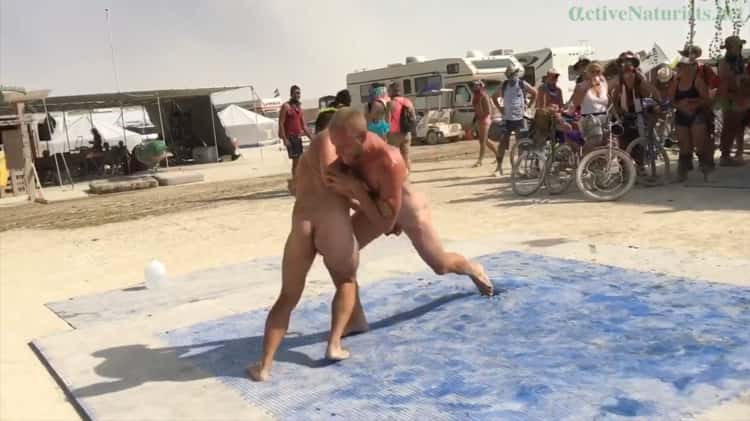 naked men oil wrestling
