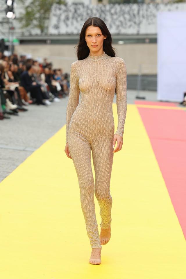 Best of Naked models on runway