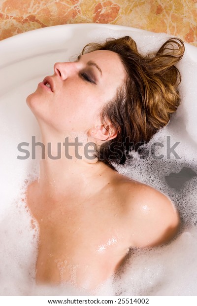 Naked Woman In Bubble Bath lingerie fucked