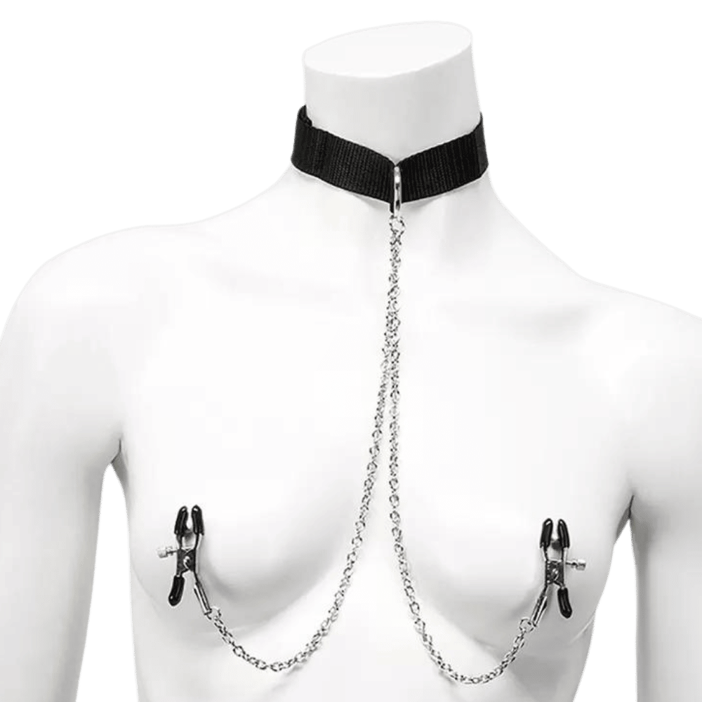anna baughman add nipple clamps for pierced nipples photo