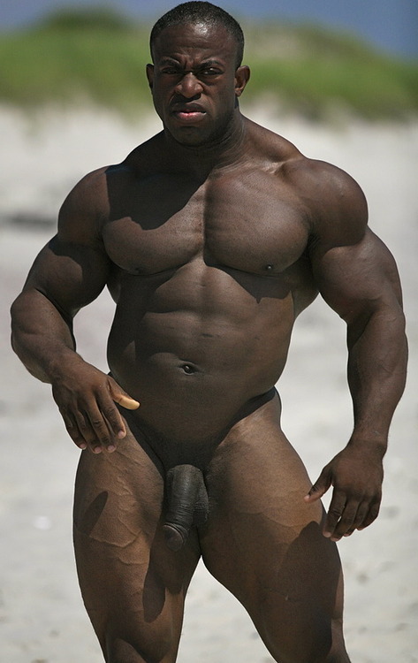 nude buff black men