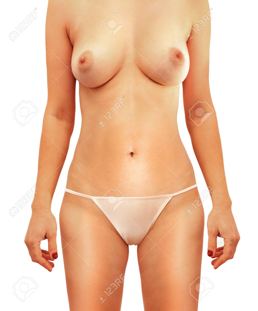 Nude Woman Panties orgasm closeup