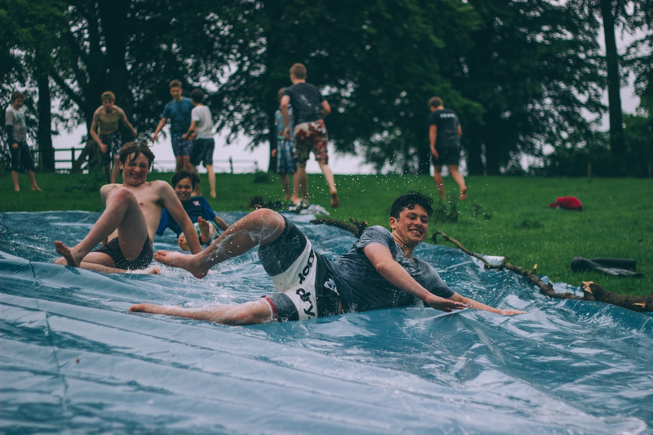 pictures of a slip and slide