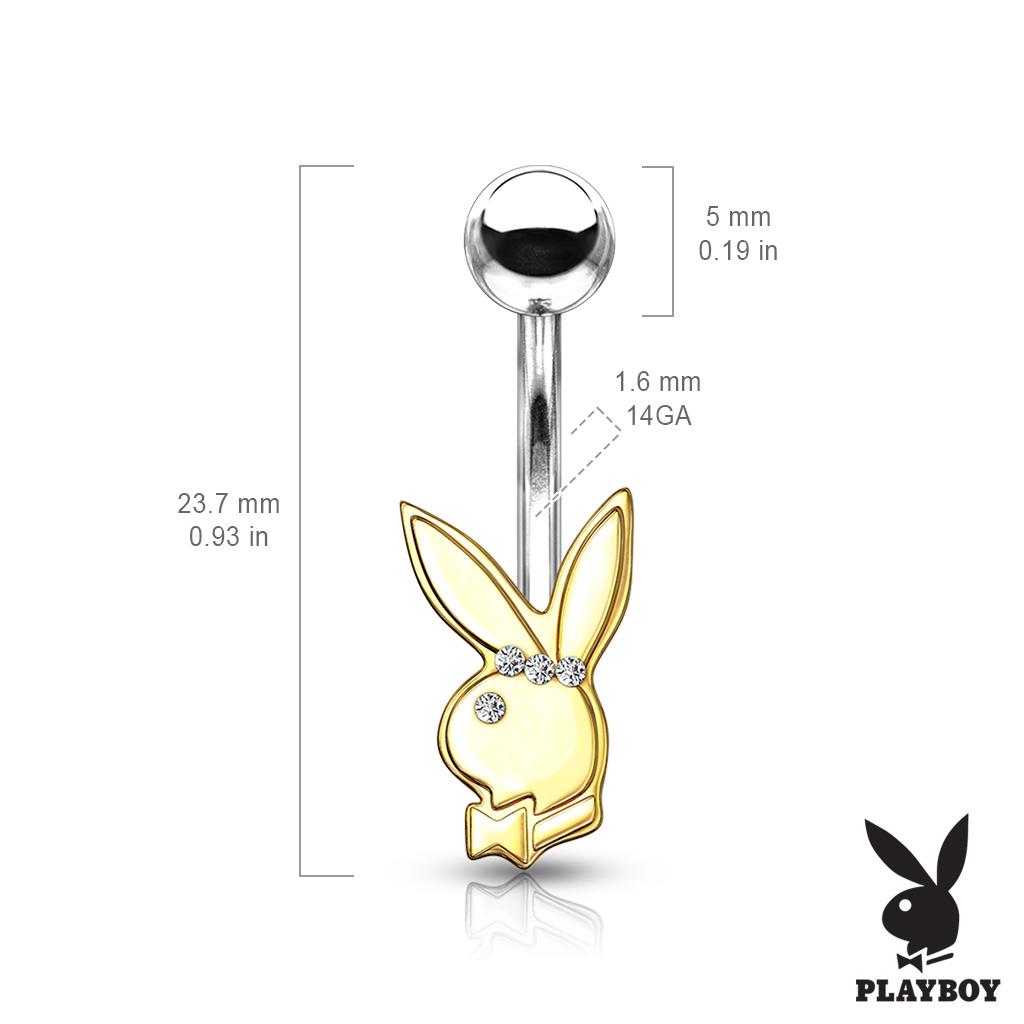 Best of Playboy bunny belly button ring