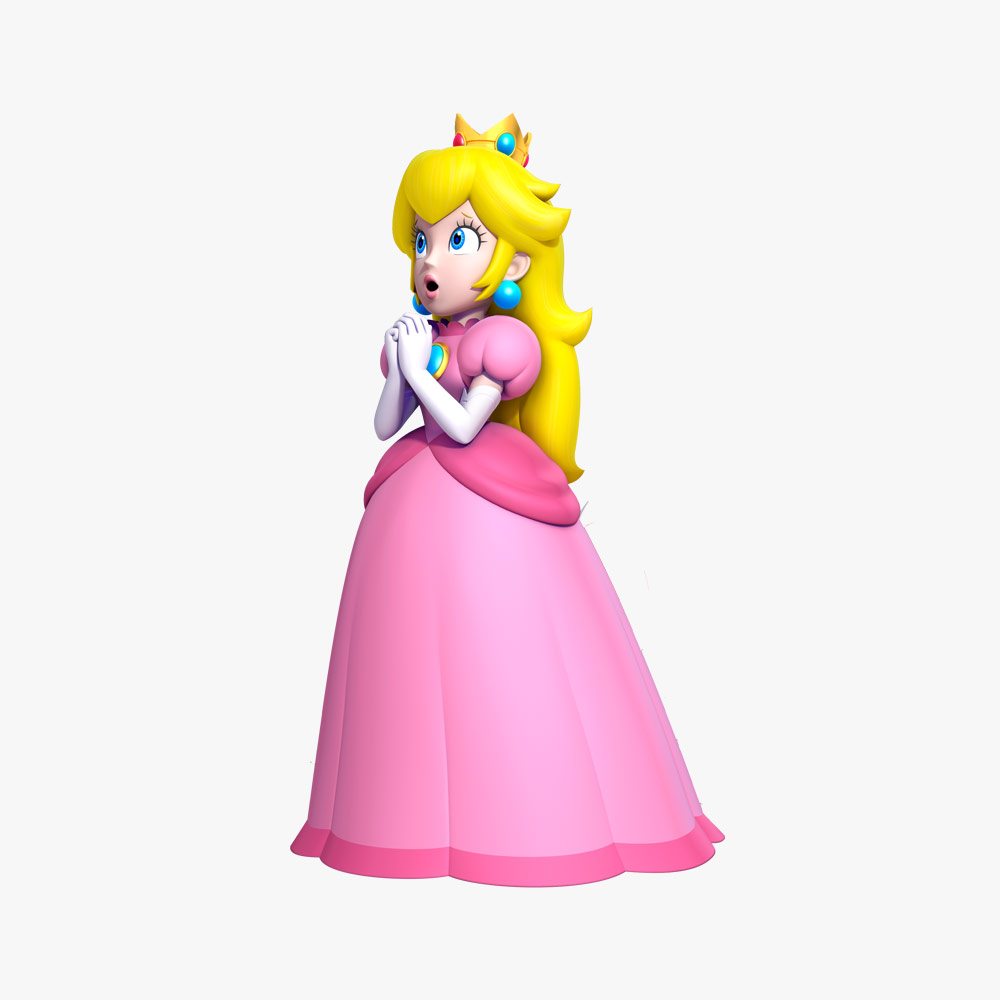 clark owens add photo princess peach 3d model