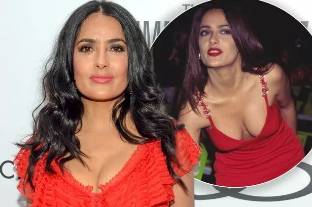 salma hayek fake tits