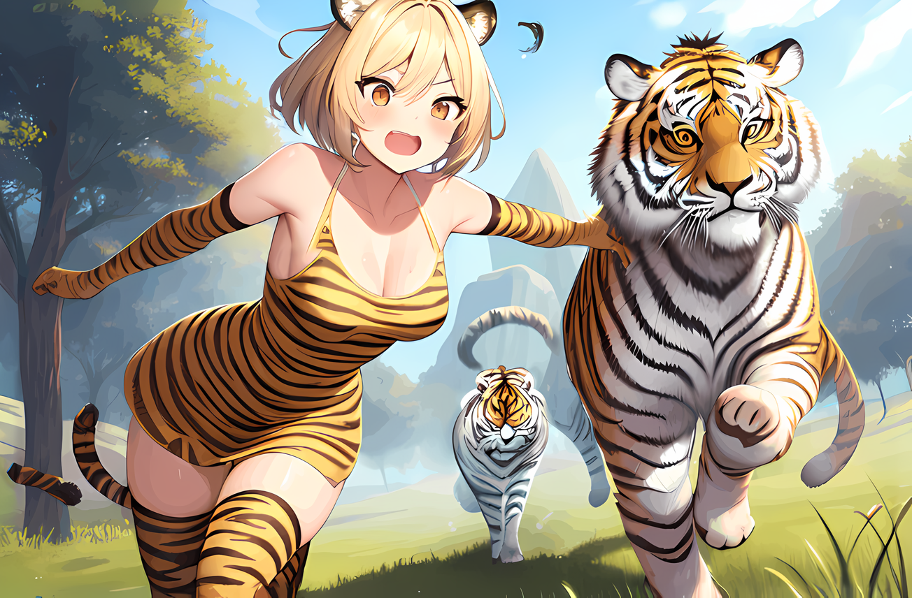 sexy tiger girl