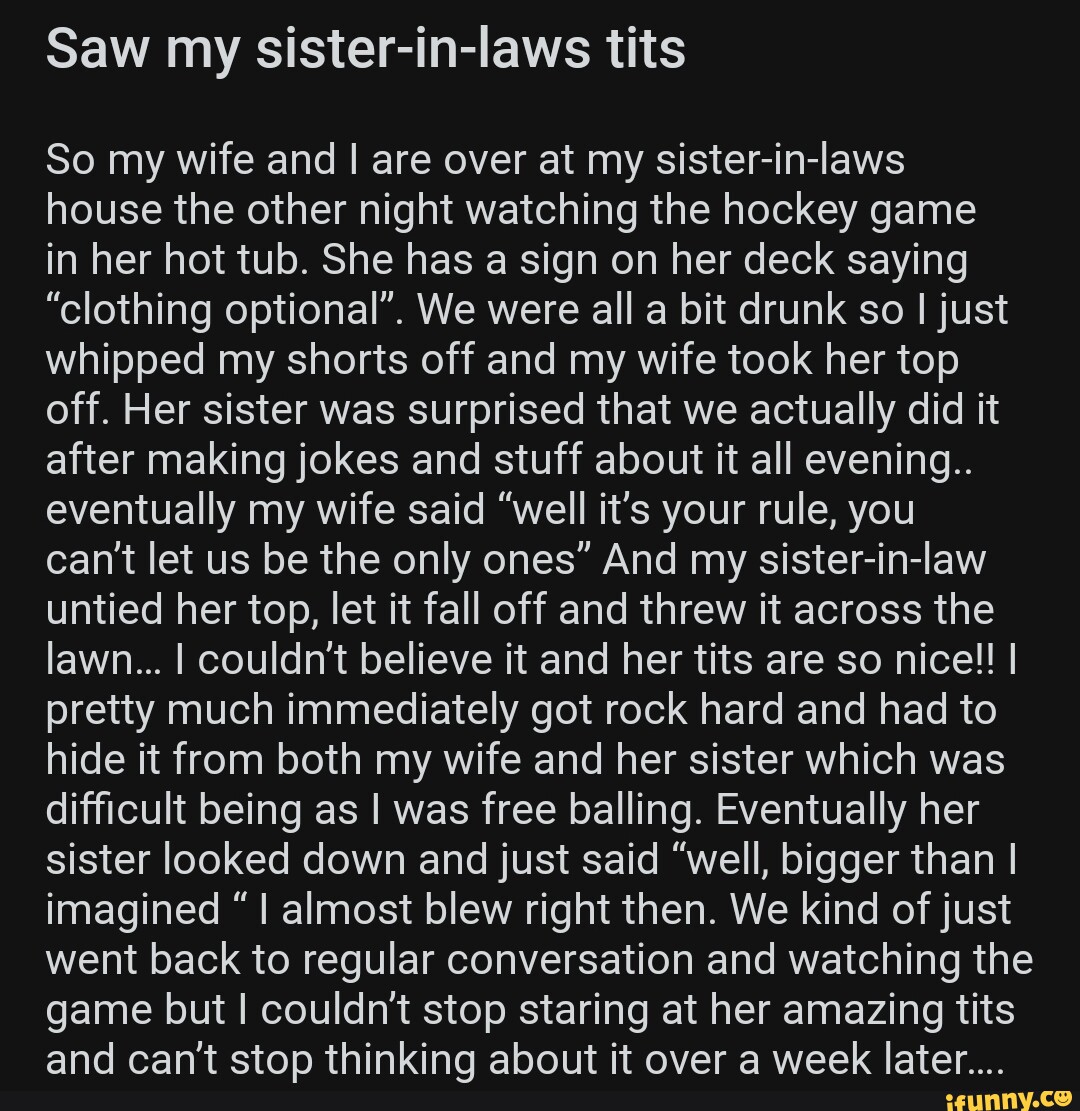 denelle williams recommends sister in laws tits pic