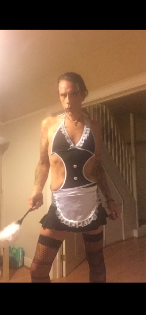derek donato share slutty french maid outfit photos