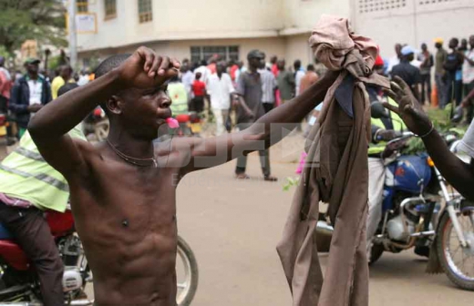 Stripped In Public Kenya nacked people