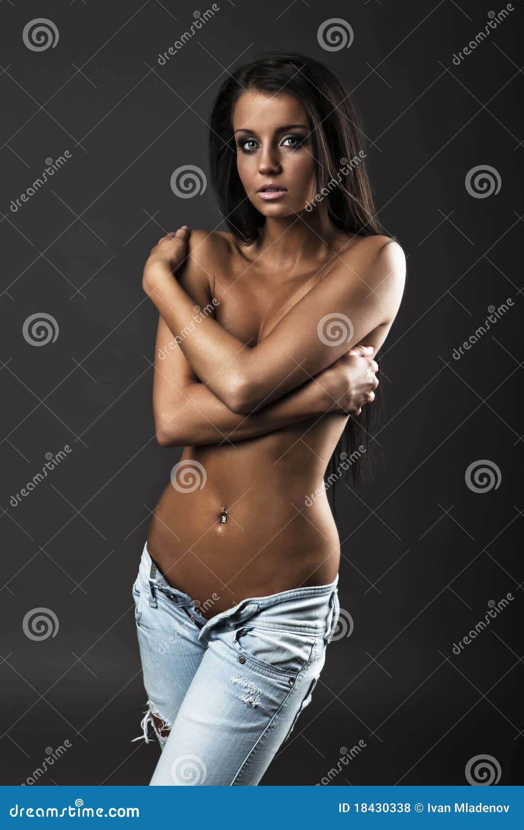 Topless Women Wearing Jeans public submission