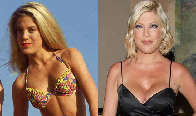 daniel carbs share tori spelling nipple slip photos