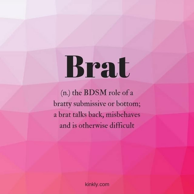 becky eames share what is a brat kink photos