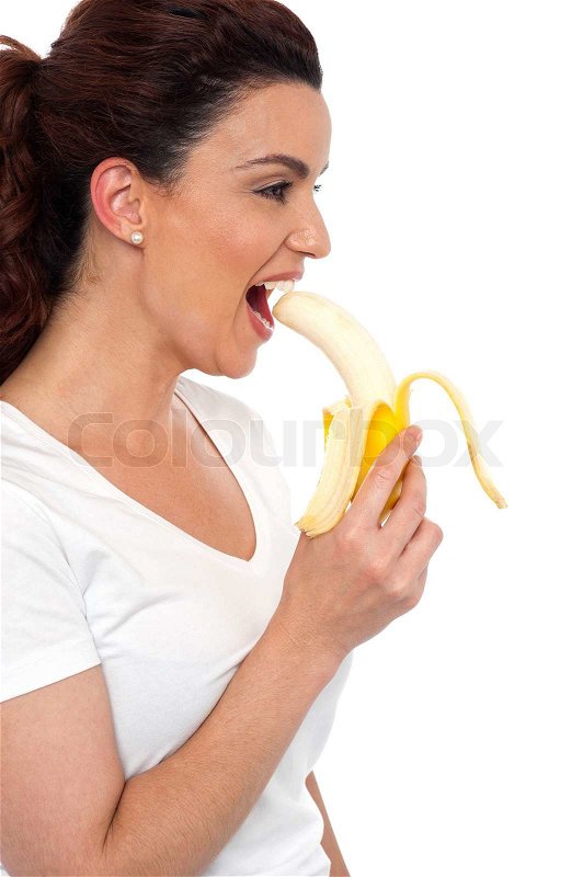 catherine gotera add photo woman eating banana picture